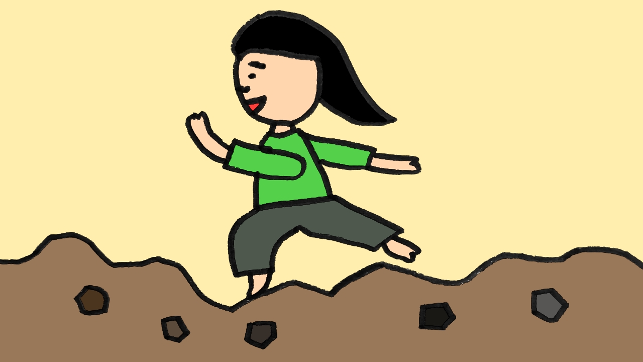 今日もEVトゥクトゥクでガタガタ道を行く。